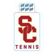 USC Trojans SC Interlock Tennis Sticker